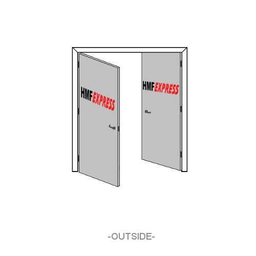 Right hand left hand reverse double egress